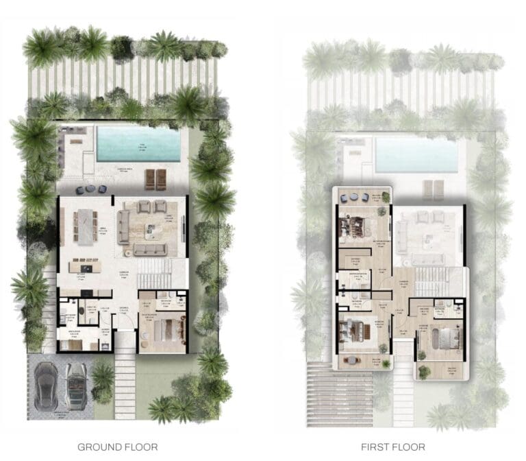 4 Bedroom Villa Floor Plan