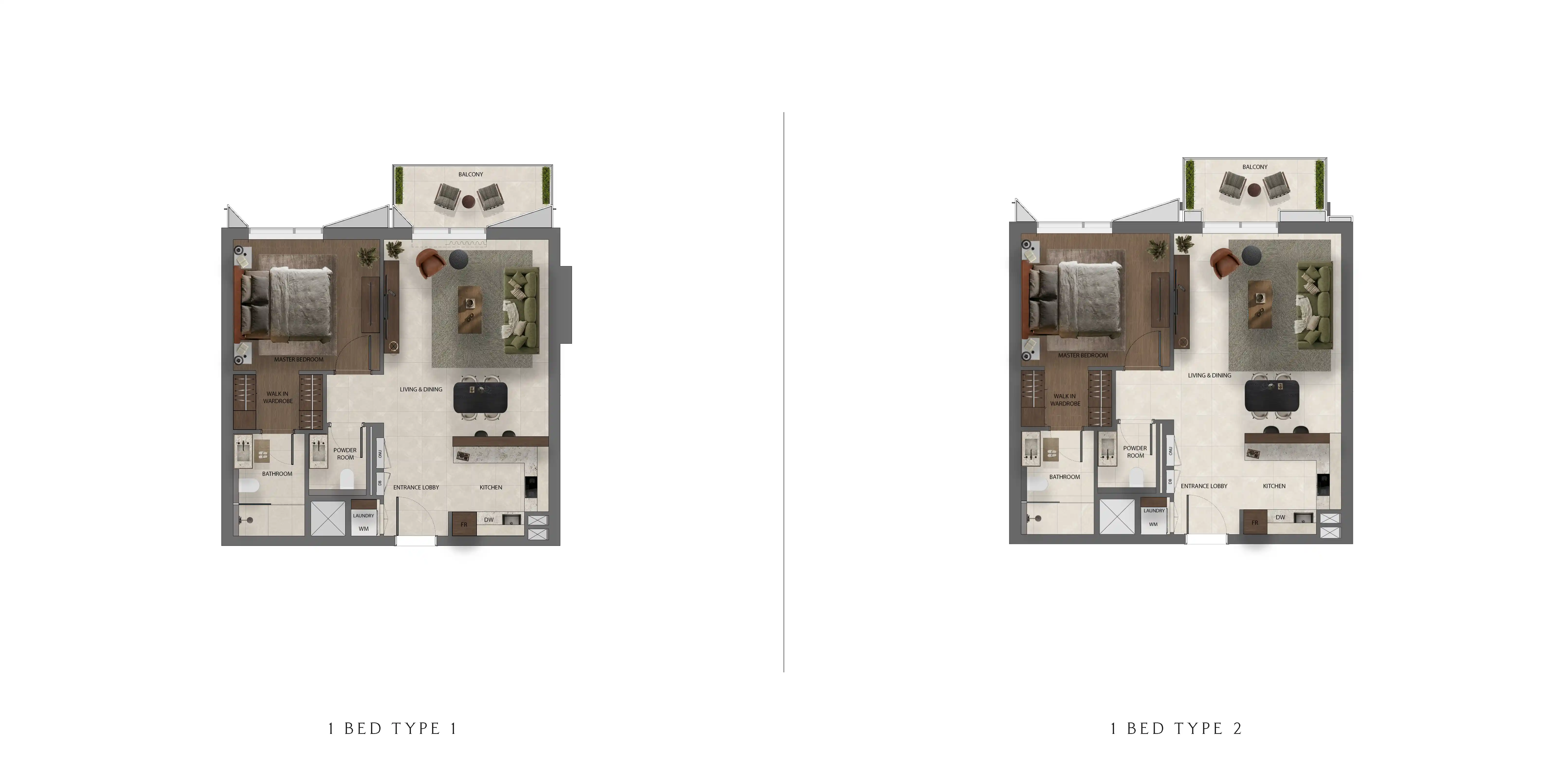 1 Bedroom Floor Plan